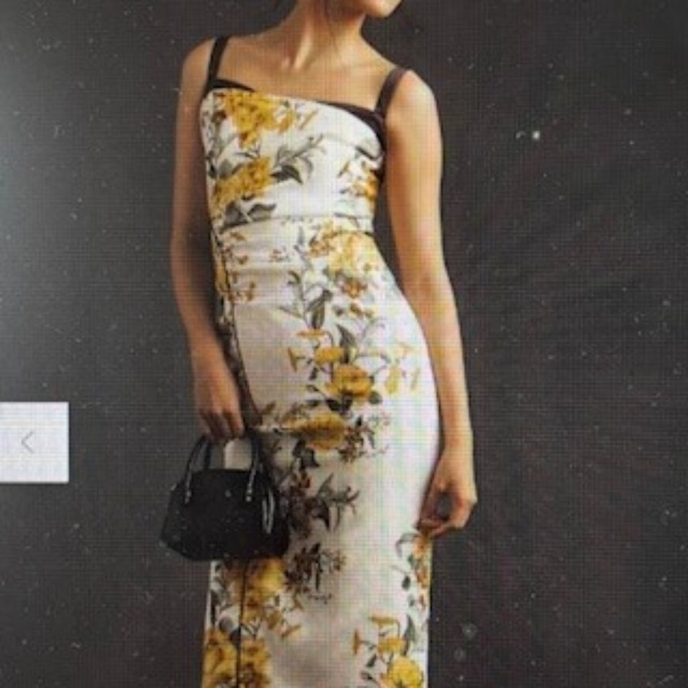 NWT ANTHROPOLOGIE - Maeve Sleeveless Square-Neck Column Midi Dress, Size 4